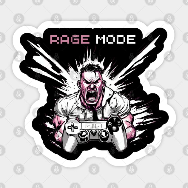 rage mode gamer Sticker by dodolanlaku